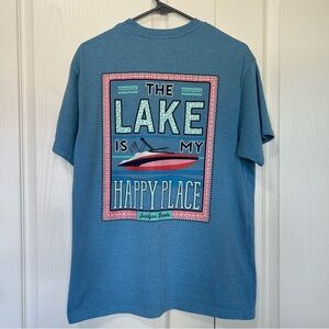 Jadelynn Brooke The Lake is my Happy Place Tee Shirt Medium